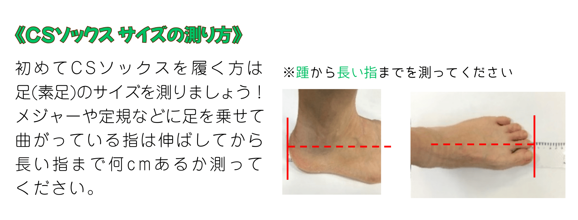 サイズの測り方